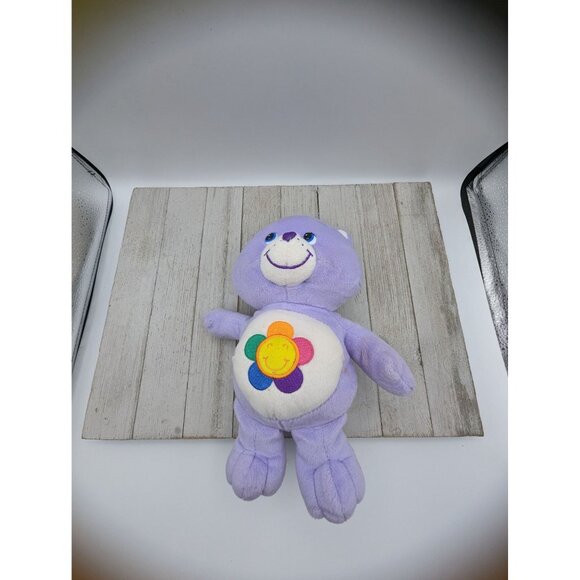 Care Bears 2002 Purple And White Harmony Bear 10” Flowers - Picture 2 of 5